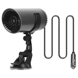 Portable Car Heater 2 In 1 Heating Cooling Fan Rotatable Demister Defroster with 4.92ft Cord（12V Suitable for car;24V Suitable for truck,van, bus） - Votage: 12V