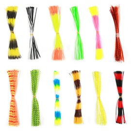 600 Strands Fishing Lures Skirt Bait Squid Rubber Thread Fly Tying Materials Skirts For Outdoor Fishing DIY Accessory