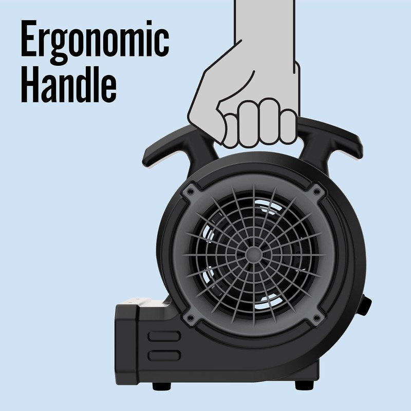 Lasko BlueDri Portable 1/8 HP Mini Multi-Purpose Air Mover Blower