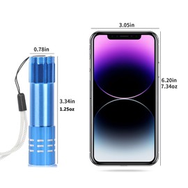 Hilngav 12 Pack LED Aluminum Small Mini USB C Rechargeable Flashlights, Handheld Small Flashlight Bulk for Kids, Portable Camping Bright High Lumens Flashlight Christmas Gifts