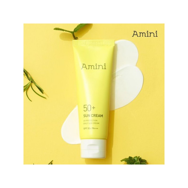 Amini 아미니 데일리 저자극 수분 콜라겐 선크림 50ml(SPF50+)2개 Amini Daily