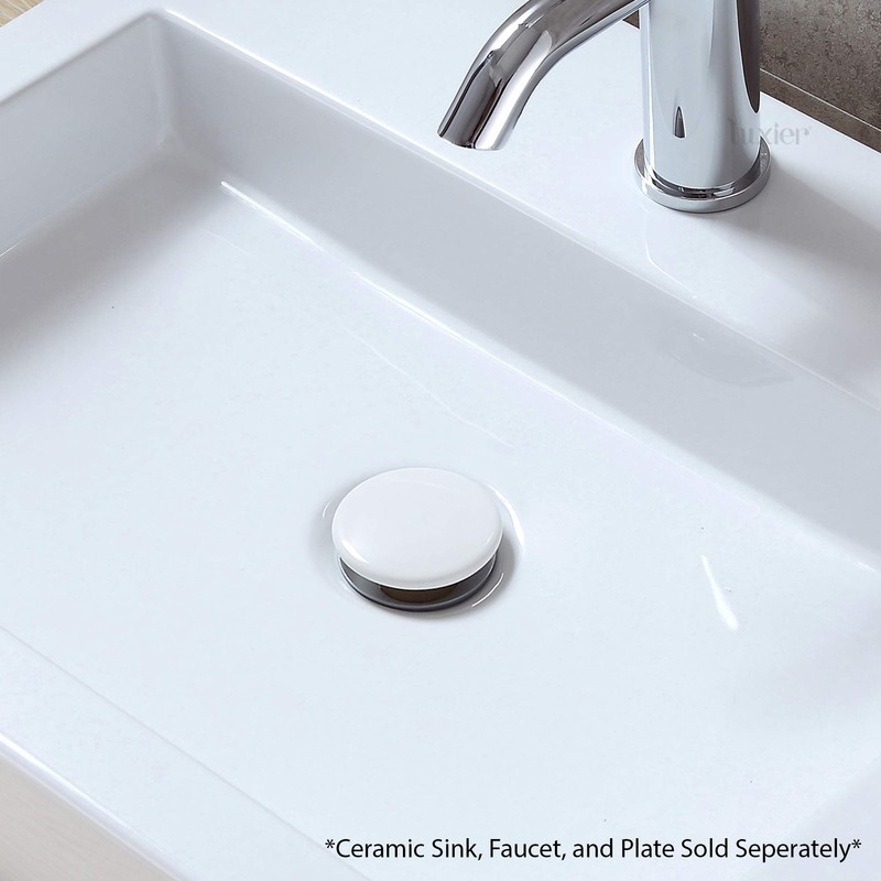 Luxier DS01-TP 1-5/8 in. Brass Bathroom and Vessel Sink Push