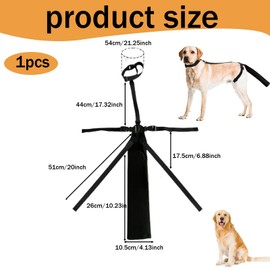 ZPSCXQ Dog Tail Protector, Durable Tail Cover for Wounds and Post-Surgery Care, Adjustable Dog Guard for Medium to Large Dogs, Breathable Design for Comfort