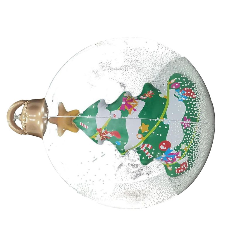 23.6in Inflatable Christmas Balls with LED Giant Light Up Decorated