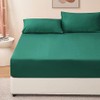RUIKASI Superking Fitted Sheet Deep - Dark Green Bottom Sheet