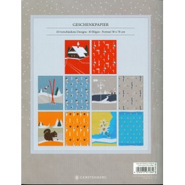 Hüttenzauber Geschenkpapier-Heft: 10 Bögen