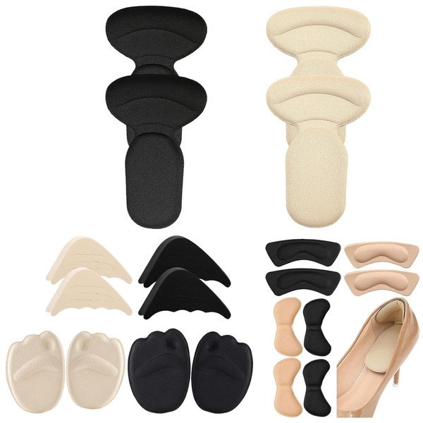 SHSHbuy 8 Pairs of High Heel Cushion Pads, Shoe Filler,