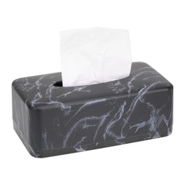 MOCHTERO Marble Pattern Tissue Box Cover,Rectangle Tissue Holders,for Bathrooms,Bedroom,Dinner Table,Office