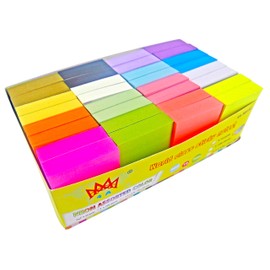 4A Sticky Notes,1 1/2 x 2 Inches,Small Size,The Adhesive On Short Side,Neon Assorted,16 Colors,Self-Stick Notes,100 Sheets/Pad,32 Pads/Box,4A 30132