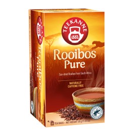 Teekanne Pure Rooibos Infusion Tea All Natural Sun Dried Rooibos from South Africa 20 Teabags