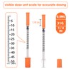 100Pack Lab Dispensing U-100-31 Ga, 0.5cc/mL Jeringas with 1/4" (6mm)