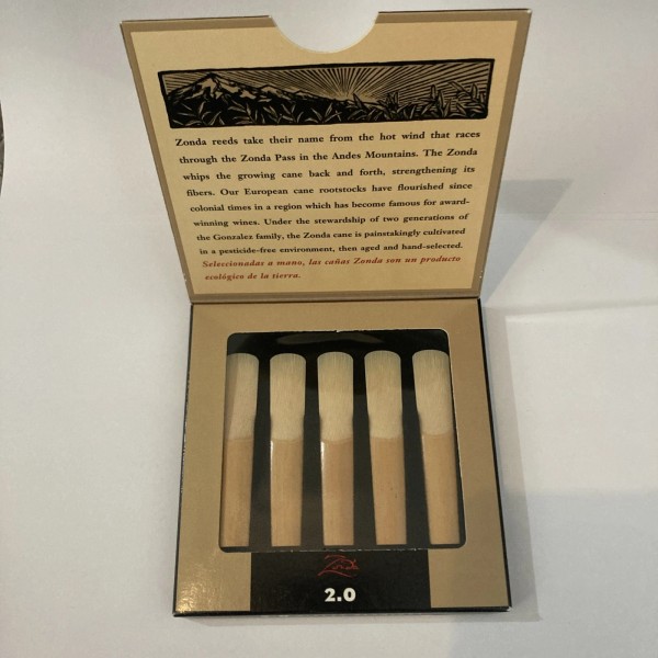 Rico NEW ZONDA HAND SELECT CLARINET REEDS (5 REEDS) STRENGTH