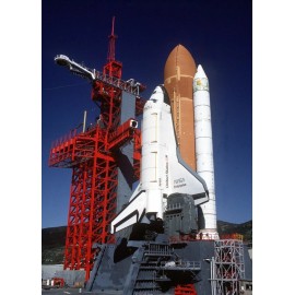 Space Shuttle Enterprise Test Launch PHOTO Launch Pad Position Vandenberg AFB
