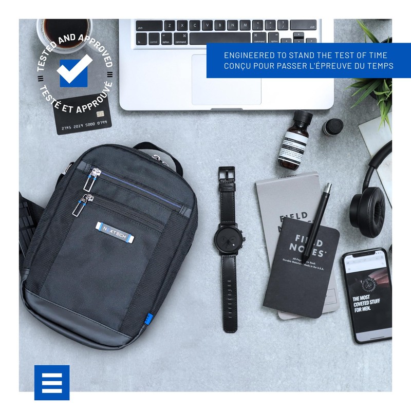 NEXTECH NXT008 Boarding Bag — Airplane Personal Item with Zippered
