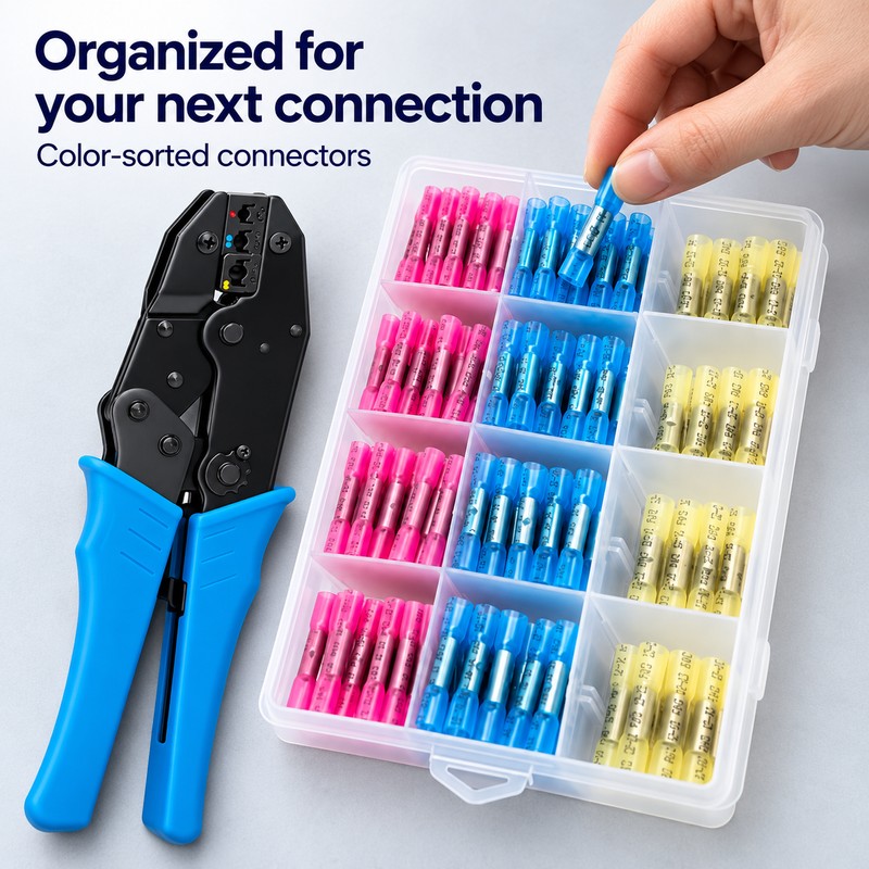 Waterproof Heat Shrink Butt Connectors for Electrical Wire Repairs –