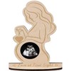 ZKSXOA Pregnancy Announcement Ultrasound Frame Stand Wooden Sonogram Frame Gift