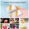 Miaowoof Ice Cube Tray with Lid and Container, 2.5 cm
