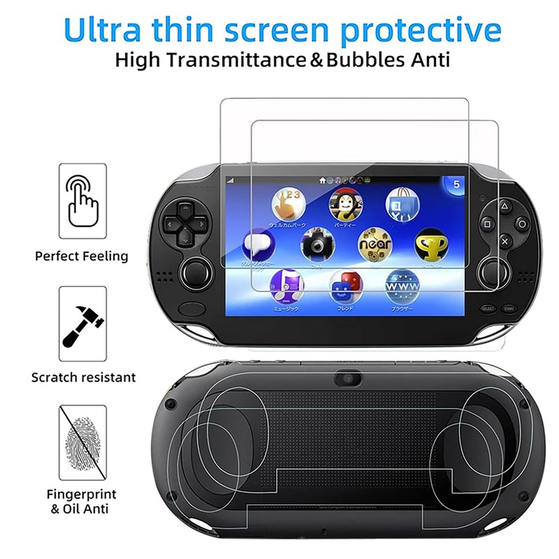 12-in-1 Accessories Kit for PS Vita 1000 - Black Case