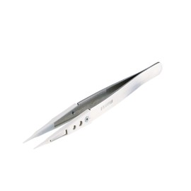 Hozan Plastic Tip Tweezers, Tip Width: 0.02 inches (0.6 mm), Total Length: 4.9 inches (125 mm), Body Material: Stainless Steel, Chip: PBT P-644-P