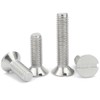 CONPHERON Countersunk Screws Stainless Steel Countersunk Head Slotted Machine Screws