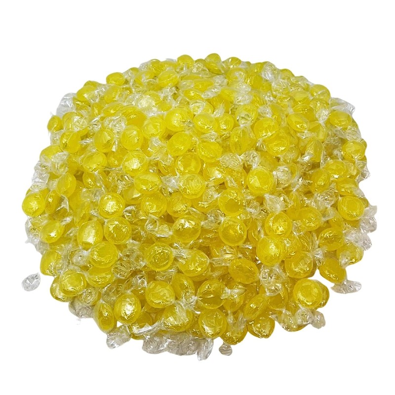 Sugar Free Lemon Drops Hard Candy - 1LB, Individually Wrapped
