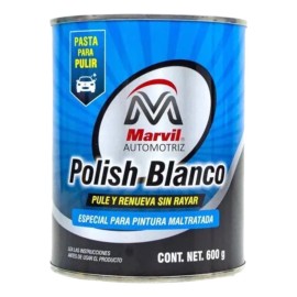 Polish Marvil Blanco 600g Pasta Cera Para Autos Superficies Pintadas