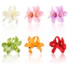 6 Stück Hawaiianische Blumen Haarclips Damen, Künstliche Orchideen Haarklammern –