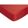 Impressions Fusion Soft Touch Microfibre Polyester Kingsize Red Fitted Sheet
