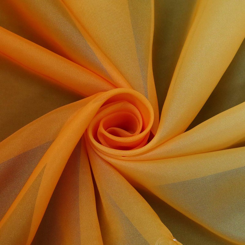 HongYa Roman Blind with Gradient Print, Transparent Voile, Roman Curtain,