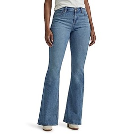 Lee Women's Legendary Mid Rise Flare Jean, Elevated Retro, 12