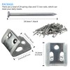 24pcs Five-Hole Rubber Spring Clamps Sofa Spring Clip Sofa Cover