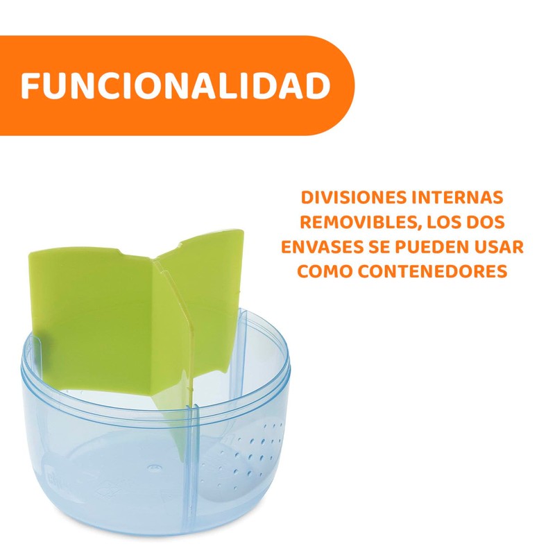 CHICCO, Dosificador de Leche en Polvo y Contenedor de Alimentos
