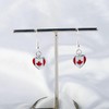 CENWA Canada Flag Heart Charm Earring/Keychain Flag Gift Canada Flag