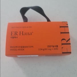 ERHANA Women's Menopausal Nutrition ERr731 Rhubarb Root Extract 80mg x 28 tablets 1 set 4 weeks worth 542095 / 이알하나 여성 갱년기 영양제 ERr731 루바브뿌리추출물 80mg x 28정 1세트 4주분 542095
