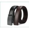 aplusashop ID Men's Belt Genuine Leather with Engraving Automatic Buckle