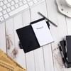 Chinco 4 Pieces Metal Pocket Notebook Portable Aluminum Notepad with