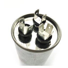 CBB65B 40+5 uf/MFD ±6% 370-440 VAC Volts Round Dual Run Capacitor 50/60 Hz AC Electric Condenser Straight Cool or Heat Pump Air Conditioner