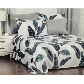 Bella Home Bamboo 1800 BH Decor 6 PC Full Luxurious Bed Sheet Set, Deep Pockets 16"" Wrinkle Free Cooling Sheets Machine Washable Hotel Bedding Ultra Soft (White Floral), 6pcF242