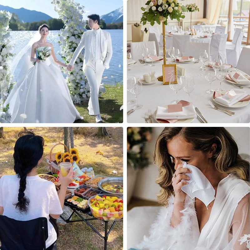 KEKVE Handkerchief, White, white