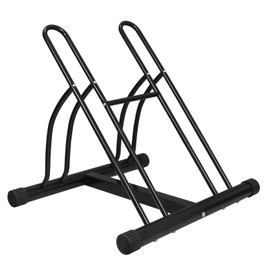 LEMY Outdoor Bike Floor Stand- Bicycle Instant Parking Rack,Stores 2 Bikes with High Stability