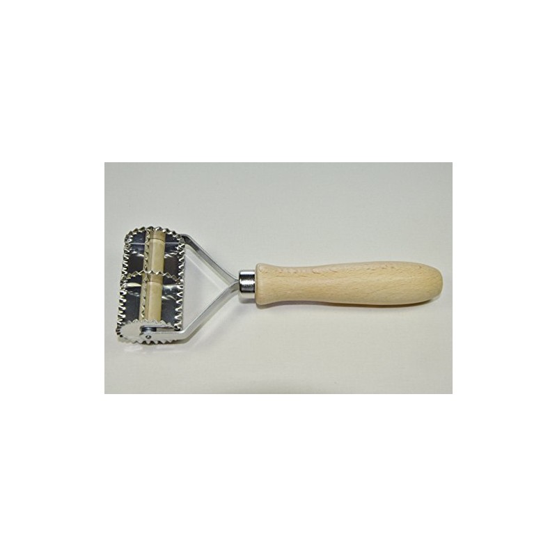 Art.18 Tagliapasta Dentato 8 Quadri al Giro, Acciaio Inossidabile, Marrone