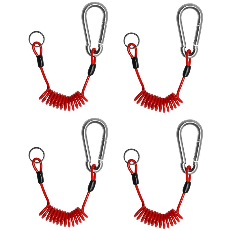 QWORK Breakaway Trailer Cable, 4 Pack 4 Ft Brake Safety