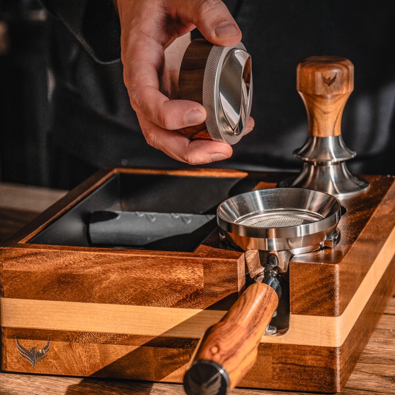 KNODOS Espresso Knock Box and Tamping Station 58mm Espresso Accessories