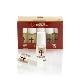 Pure Monastic Myrrh with Athonite Blossoms Scent from Mount Athos - Pack of 10 bottles