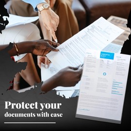 Unpunched Job Pockets with Thumb Cut, Job Card Holders, Page Protectors (Oversize A5 Pack of 50) Plastic Sleeves Page Holder for Card Holder Pocket Card Sleeve Protectors PCL Media ltd