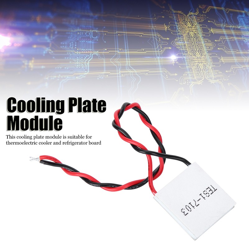 Cooling Plate Module Thermoelectric Generator Low Power Chip 8V TES1-7103