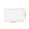 20 Pcs A6 Clear PVC Round Knitting Needles Bags Circular