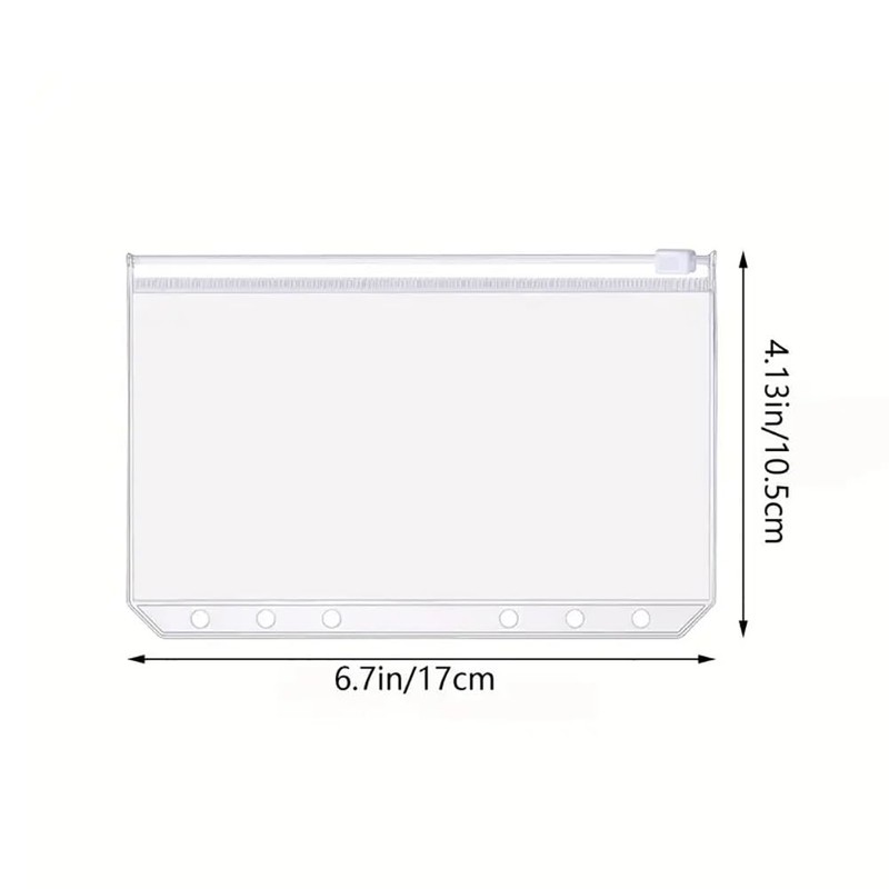 20 Pcs A6 Clear PVC Round Knitting Needles Bags Circular