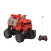 1:43 RC Fire Truck Toy Ladder Full Functional Lighting Plastic