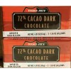 Trader Joe's 6 TRADER JOE'S 72% Cacao Dark Chocolate Bars Each 1.65 oz